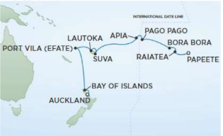 AUCKLAND NAAR PAPEETE, regent seven seas