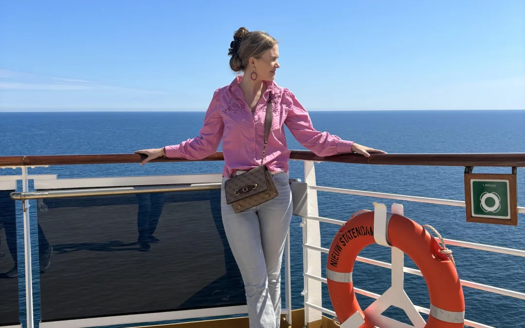 Pauline op studiereis met de Nieuw Statendam