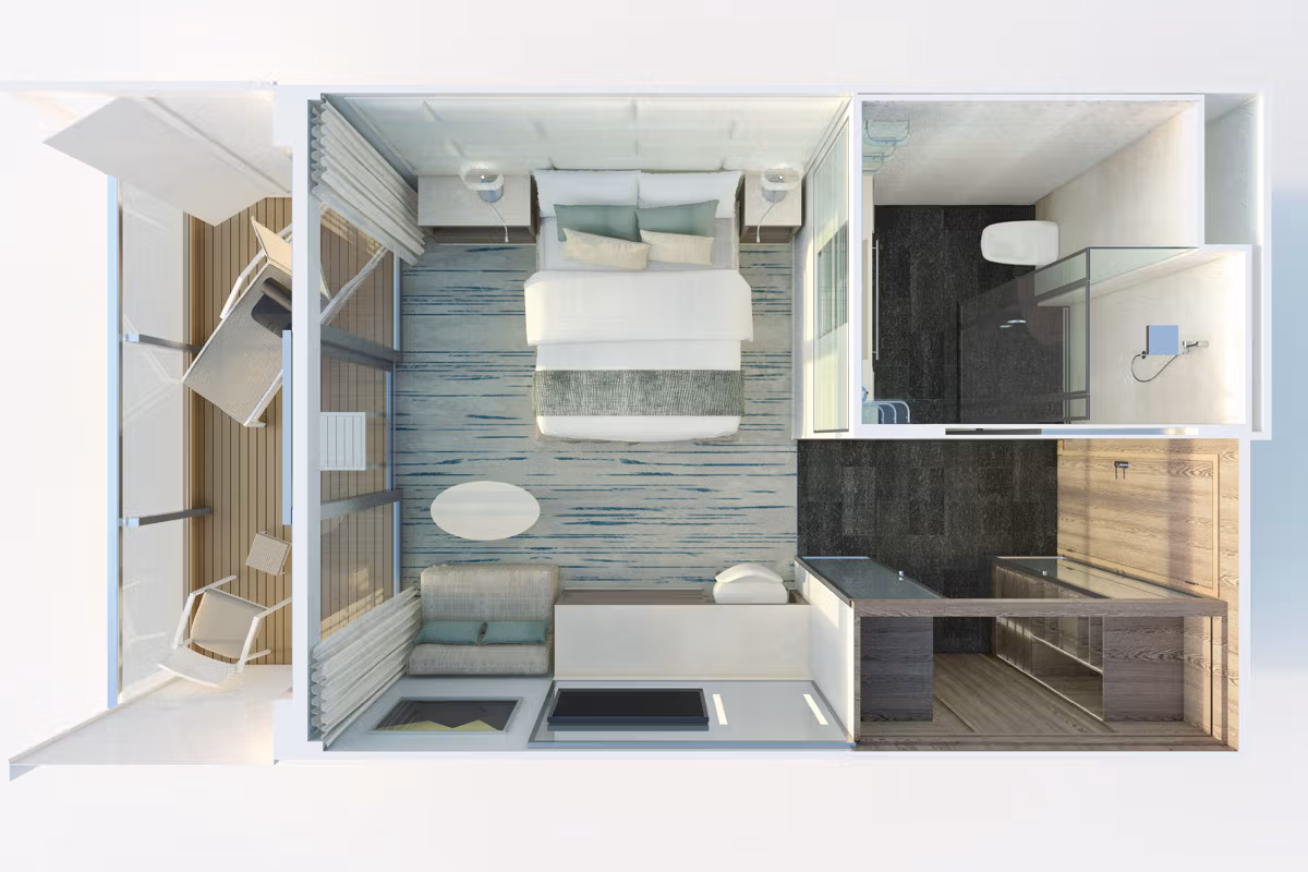 Silver Origin - classic Veranda Suite plattegrond