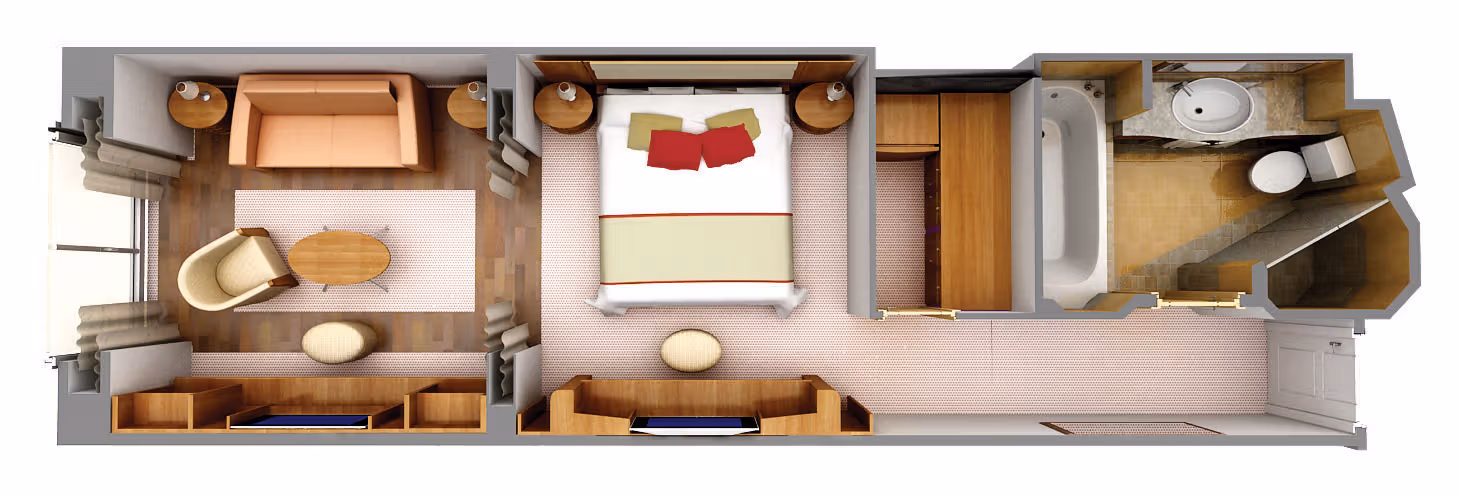 Plattegrond Panorama Suite