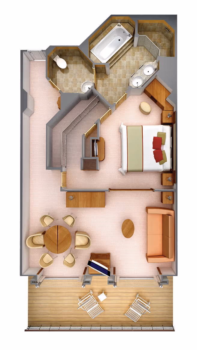 Plattegrond Silver Suite