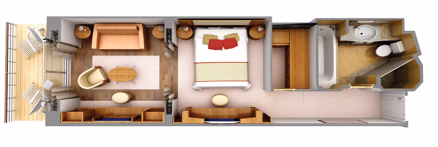 Plattegrond Superior Veranda Suite