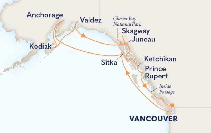 17 daagse cruisereis naar Alaska - Holland America Line 17 daagse cruisereis naar Alaska - Holland America Line