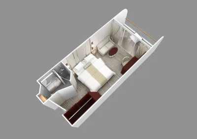 Azamara Journey, Pursuit, Quest, Onward - Balkonhut - Club Veranda Stateroom